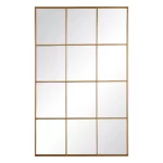 Espejo ventana dorado