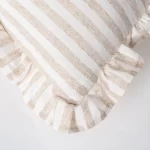 Cojín rayas beige - Imagen 2