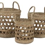Set 3 cestas fibra