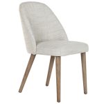 Silla tapizada beige