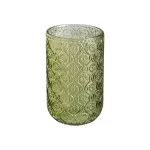 Set 6 vasos cristal flor