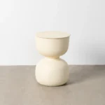 Mesa auxiliar blanco roto - Imagen 2
