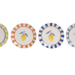 Set 4 platos limón