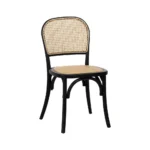 Silla ratán negro