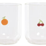 Set 2 vasos fruta