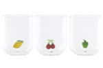 Set 3 vasos fruta