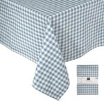 Mantel cuadros vichy azul
