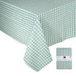 Mantel cuadros vichy turquesa