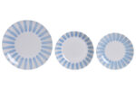 Vajilla rayas azul
