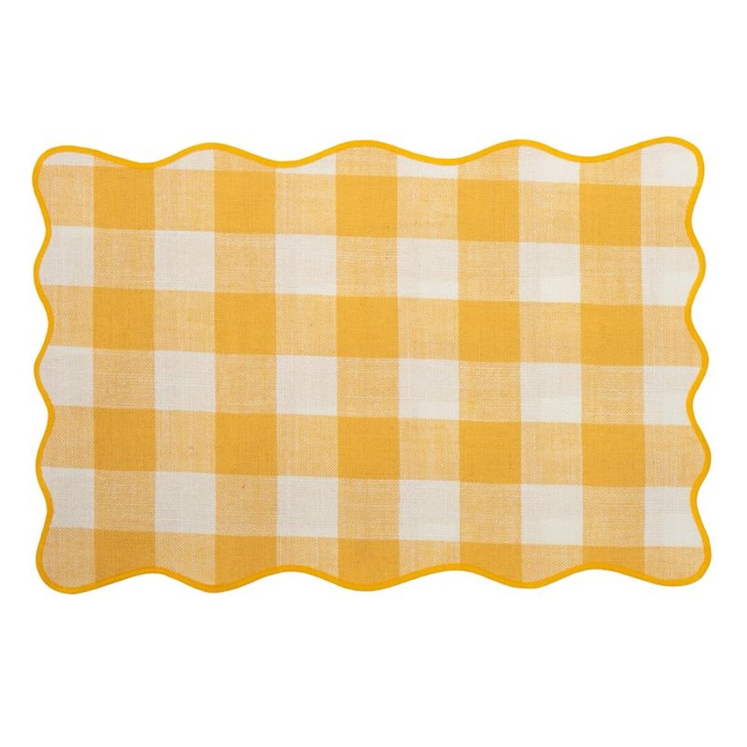 Y8JH00029217 Salvamantel vichy amarillo - Imagen 1