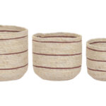 Set 3 cestas fibra